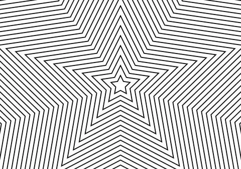 Star shaped line background with abstract theme Illustrazione stock