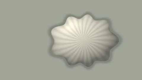 A star shaped organic 3d object with radial pattern and soft shading placed.. Stock Footage 347464730