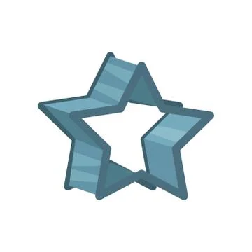 Star shaped pastry cutter vector Illustration Ilustración de archivo