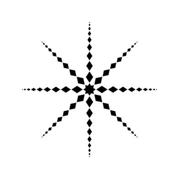 Star Shaped from Rectangles Composition for Logo or Graphic Design Element. 스톡 일러스트