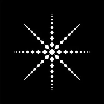 Star Shaped from Rectangles Composition for Logo, Decoration or Graphic Design. 스톡 일러스트