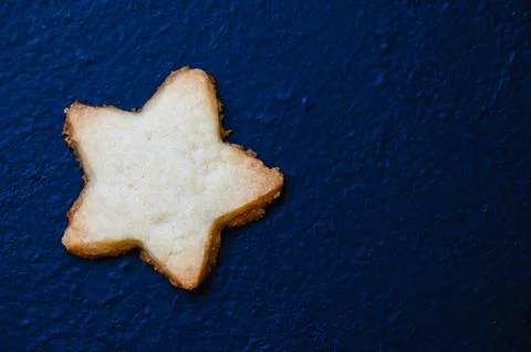 Star Shaped Shortbread Biscuits, Sweets and Confectionery, Delicious Cookie Stock Photos