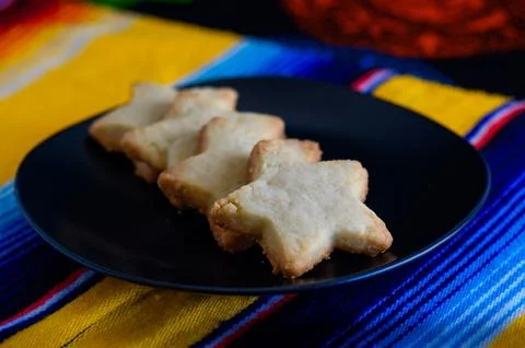 Star Shaped Shortbread Biscuits, Sweets and Confectionery, Delicious Cookie Stock Photos