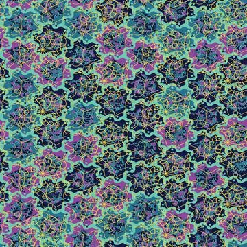 Star shaped tiling seamless vector pattern Illustrazione stock