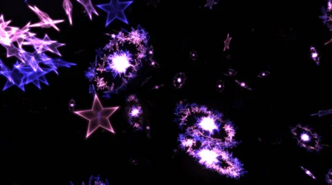 Star Shapes Animation - Loop Stock Footage 40059259