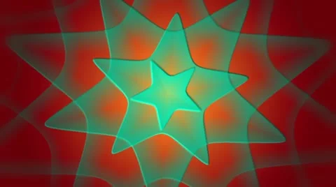 Star-like shapes seamlessly spinning Stock Footage 11275602