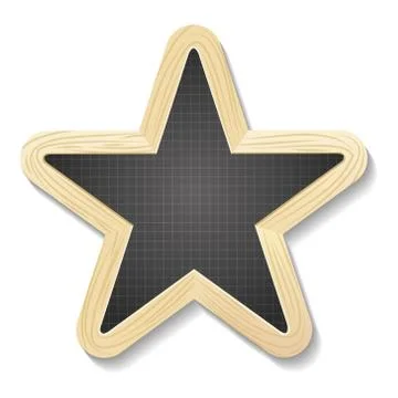 Star shapped slate Stock Illustration