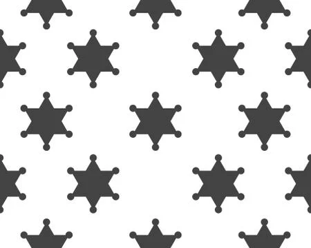 Star sherif vector icon template Stock Illustration