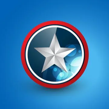 Star shield Stock Illustration