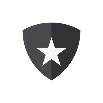Star Shield logo Icon Vector Illustration - Vector Stock Illustration