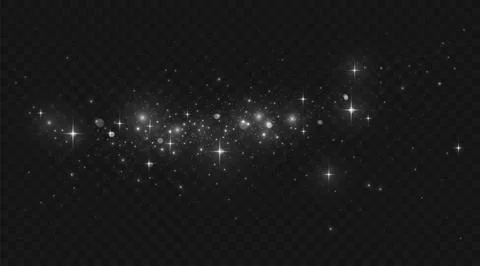 Star shimmer bokeh effect Stock Illustration