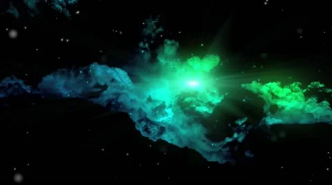 Star shining through nebula Stock Footage 41204253