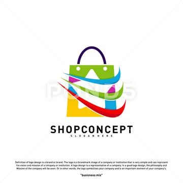 Star Shop Logo Design Concept. Shopping center Logo Vector. Shop and ...