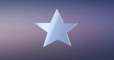 Star Silver 3d Icon Video stock 69719567