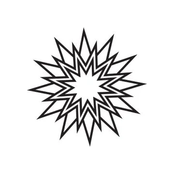 Star simple vector icon Stock Illustration
