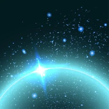Star sky abstract background. Illustrazione stock