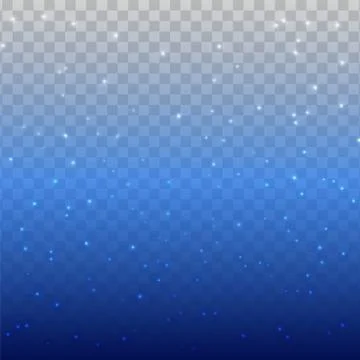 Star Sky on a transparent background Stock Illustration