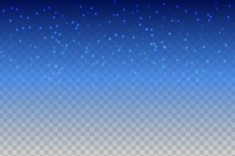 Star Sky on a transparent background Stock Illustration