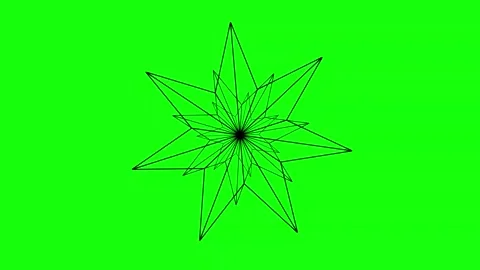 Star Snow Horizontal 16:9 Green Screen 스톡 동영상 340458812