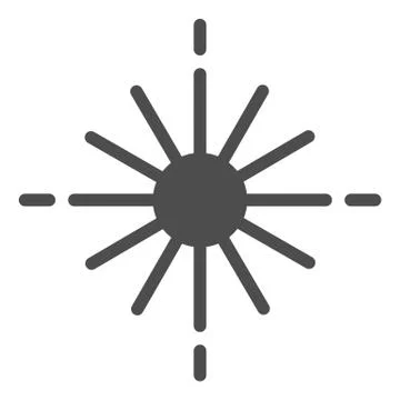 Star solid icon. Glowing star vector illustration isolated on white. Light glyph Stockillustratie