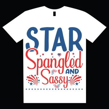 STAR-Spangled-AND-Sassy Stock Illustration