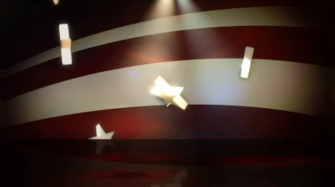 Star Spangled Background 2 Stock Footage 631387