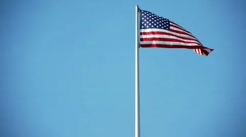 Star-Spangled Banner 2 - US American Flag Stock Footage 779308