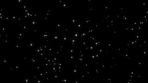 Star sparkle animation on black background Stock Footage 330455892