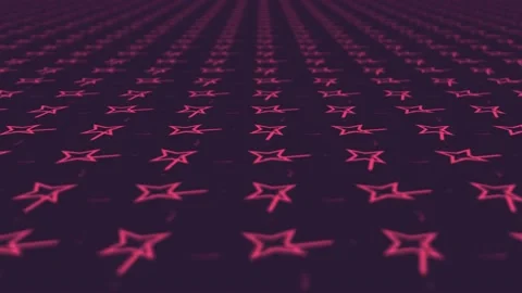 Star with sparkles motion background with blurred focus distance Stock Footage 132592006