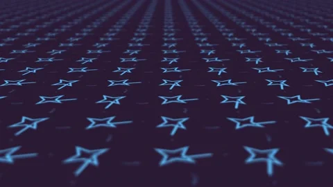 Star with sparkles motion background with blurred focus distance Stock Footage 132603316
