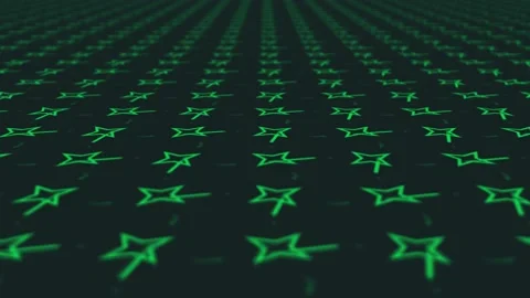 Star with sparkles motion background with blurred focus distance Stock Footage 132617988