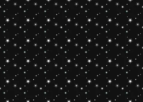 Star sparkling elegant on dark background seamless pattern vectors ep71 Illustrazione stock