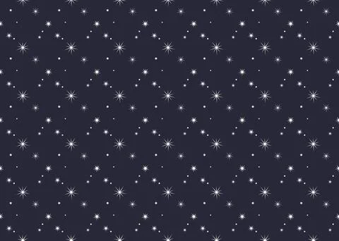 Star sparkling elegant on dark background seamless pattern vectors ep70 Illustrazione stock