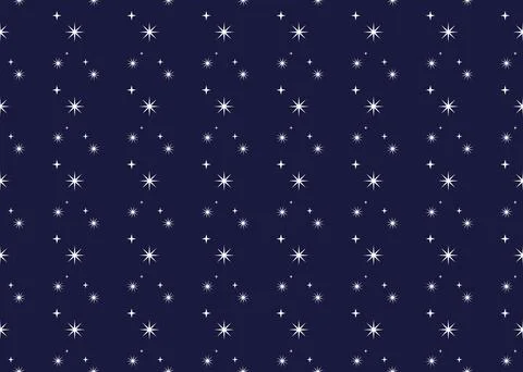 Star sparkling elegant on dark background seamless pattern vectors ep73 Illustrazione stock