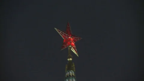 The star of the Spasskaya tower Stock Footage 101662303