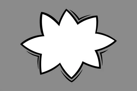 Star speech bubble in comic style. Speech bubble for comments and shouts Stock Illustration