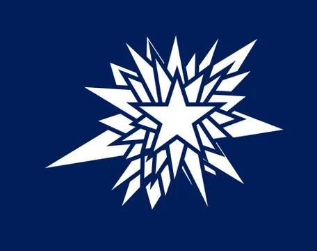 Star splatter abstract vector Stock Illustration