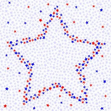 Star of stars background Stock Illustration
