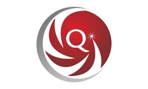 Star Swoosh Initial Q Stock-Illustration