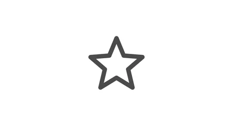Star Symbol Animating in Seamless Loop Vídeos de archivo 346649239