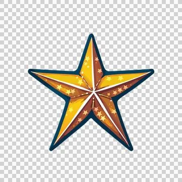 Star Symbol With Geometric Patterns black white grey Stock Illustration