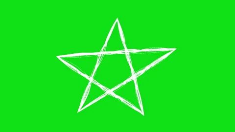 Star symbol hand-drawn scribble animation. Pen marker doodle style. Sketche.. Stock Footage 333076355