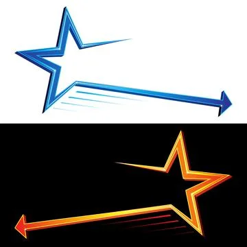 Star symbols template Stock Illustration
