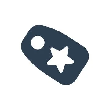 Star Tag Icon Stock Illustration