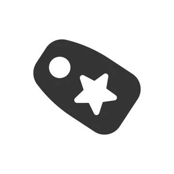 Star Tag Icon Stock Illustration