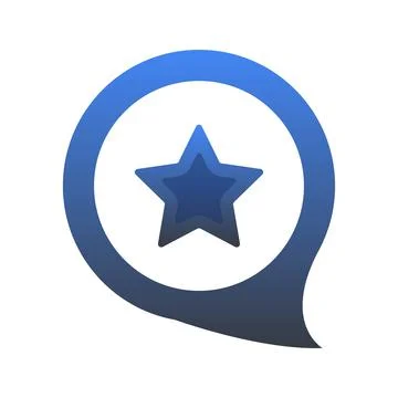 Star talk logo element design template icon Illustrazione stock