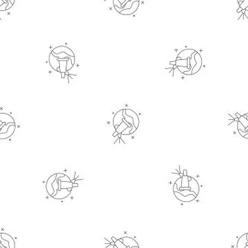 Star telescope pattern seamless vector Illustrazione stock