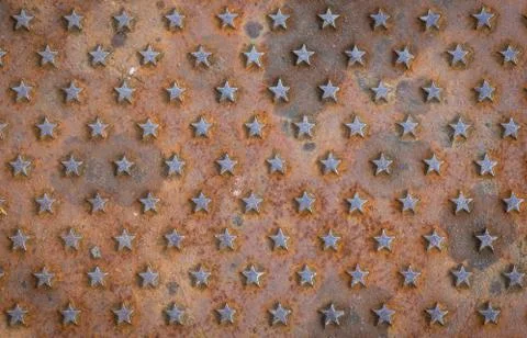 Star textured rusty background Stock Photos