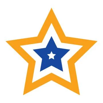 Star Thin Line Vector Icon Stock Illustration