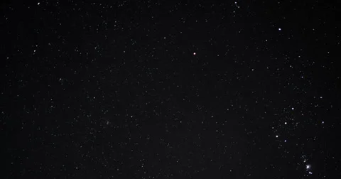 Star time lapse airplane trails cinema 4K Stock Footage 36372935